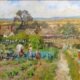 View Across to Charlton Hertfordshire John Haskins unframed