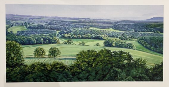 Newlands Summer blue - Ros Wilson giclee print